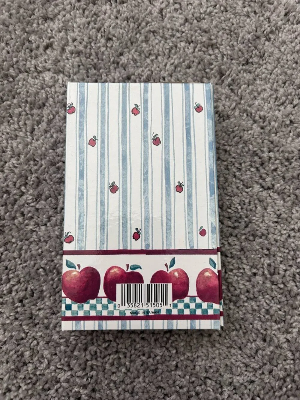 Vintage 1990's Apples 3 Fold Organizer and Address Book Spiral